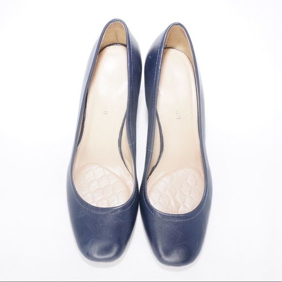 Antonio Melani ‘Claire’ Blue Round Toe Wedges, Size 7 - Picture 3 of 10